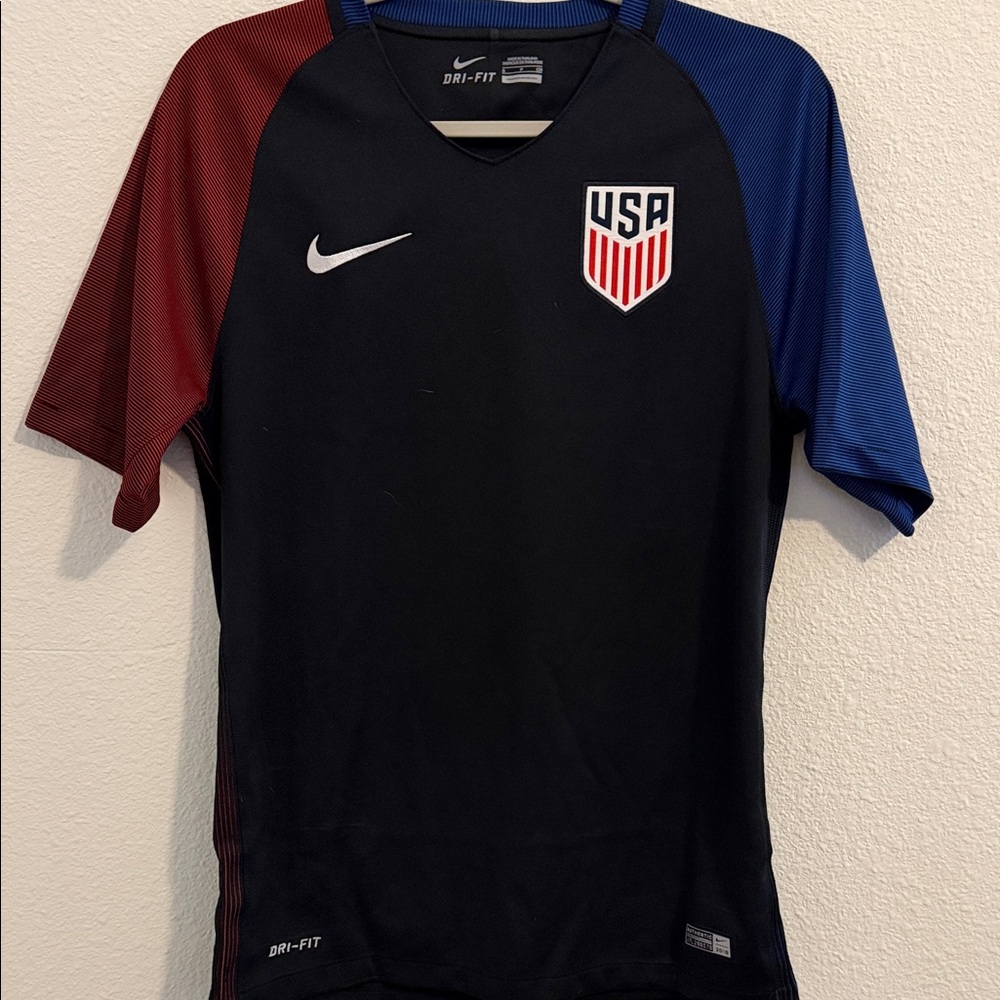 Nike USA Black and Blue Soccer Jersey